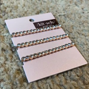 NEW Kitsche Rhinestone Bobby Pins / Hair Clips